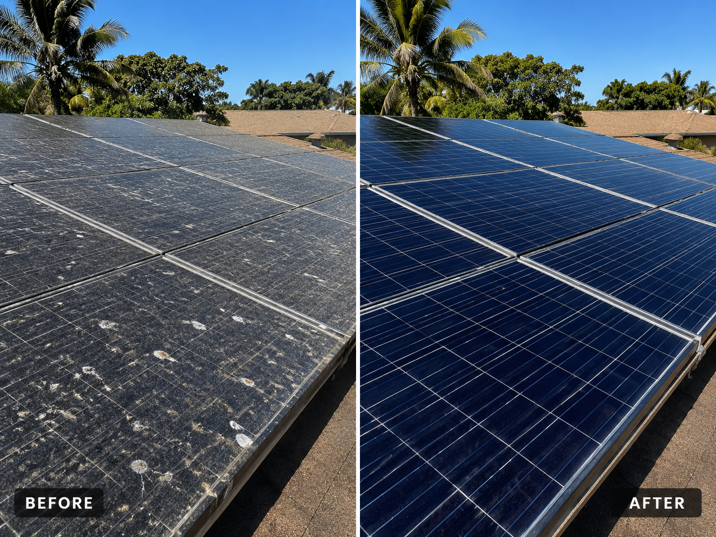 Solar panel restoration